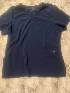 Cherokee Infinity Navy Scrub Top